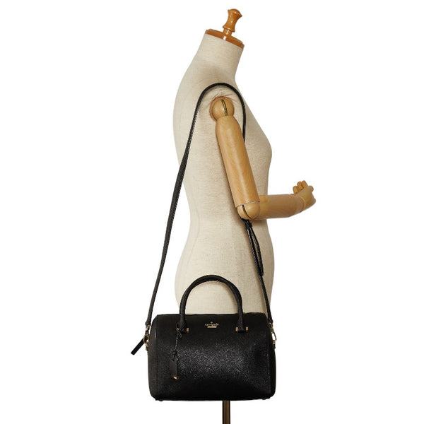 ケイトスペード ミニボストンバッグ ショルダーバッグ 2WAY CA57710 ブラック レザー レディース Kate Spade 【中古】