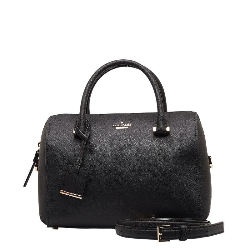 ケイトスペード ミニボストンバッグ ショルダーバッグ 2WAY CA57710 ブラック レザー レディース Kate Spade 【中古】
