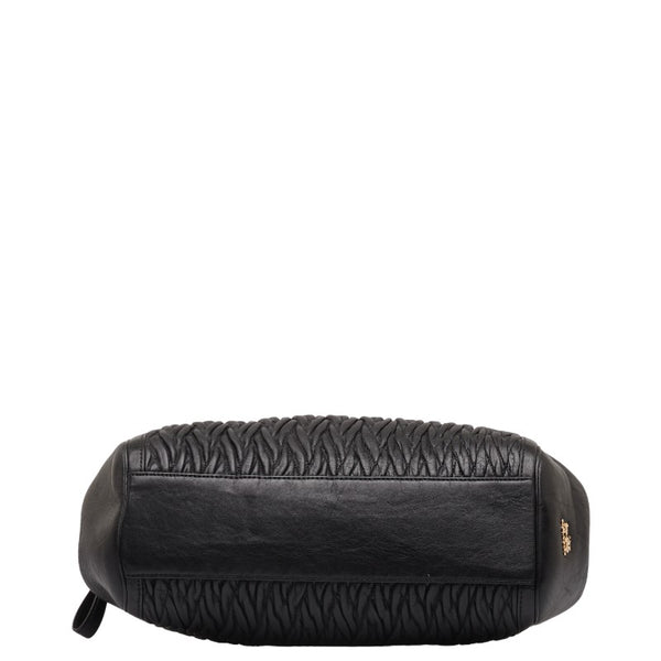 コーチ ハンドバッグ ブラック ゴールド レザー レディース COACH 【中古】