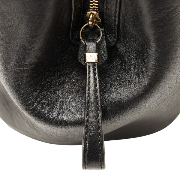 コーチ ハンドバッグ ブラック ゴールド レザー レディース COACH 【中古】