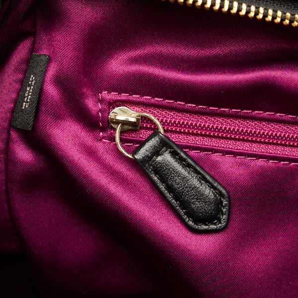 コーチ ハンドバッグ ブラック ゴールド レザー レディース COACH 【中古】