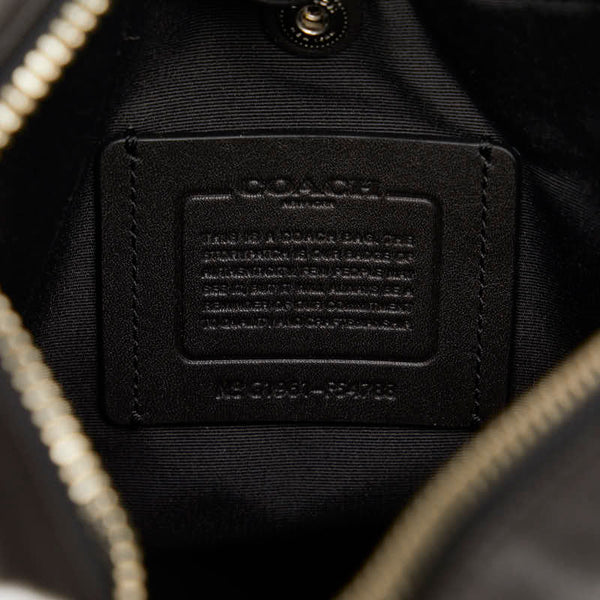 コーチ シグネチャー 斜め掛け ショルダーバッグ F54788 ブラウン ブラック PVC レザー レディース COACH 【中古】