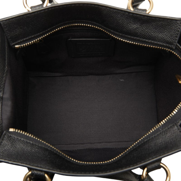 コーチ ハンドバッグ ショルダーバッグ 2WAY F11925 ブラック レザー レディース COACH 【中古】