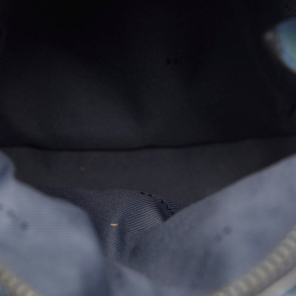 コーチ チャーター カモフラージュ 迷彩 リュック バックパック CC464 ブルー ネイビー PVC レディース COACH 【中古】