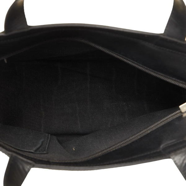 バーバリー ノバチェック ハンドバッグ ベージュ ブラック キャンバス レザー レディース BURBERRY 【中古】