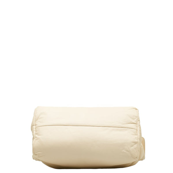 ボッテガヴェネタ イントレチャート ハンドバッグ ホワイト レザー レディース BOTTEGAVENETA 【中古】