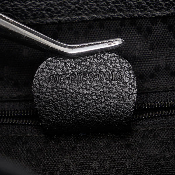 グッチ バンブー リュック バックパック 003 2058 0016 ブラック レザー スウェード レディース GUCCI 【中古】