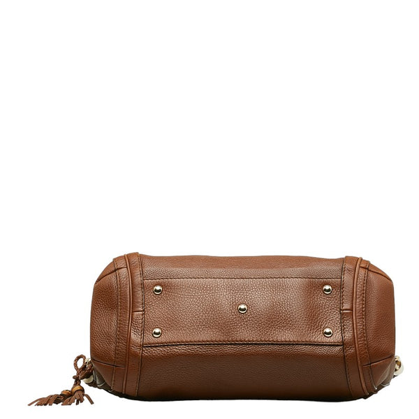 グッチ タッセル ワンショルダーバッグ 269949 ブラウン レザー レディース GUCCI 【中古】