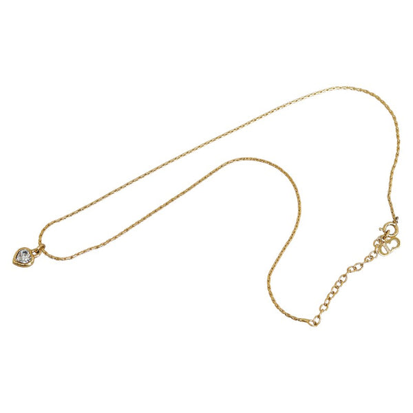 ディオール ハートモチーフ ネックレス ゴールド メッキ レディース Dior 【中古】