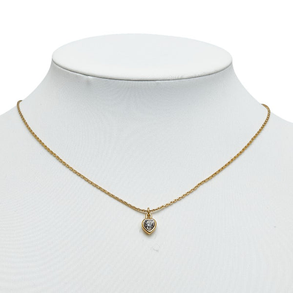 ディオール ハートモチーフ ネックレス ゴールド メッキ レディース Dior 【中古】