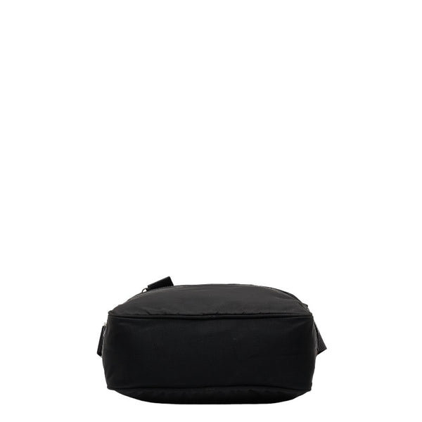 プラダ 三角ロゴプレート 斜め掛け ショルダーバッグ BT0168 ブラック ナイロン レディース PRADA 【中古】