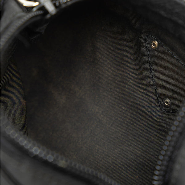 プラダ 三角ロゴプレート ショルダーバッグ BT0176 ブラック ナイロン レディース PRADA 【中古】