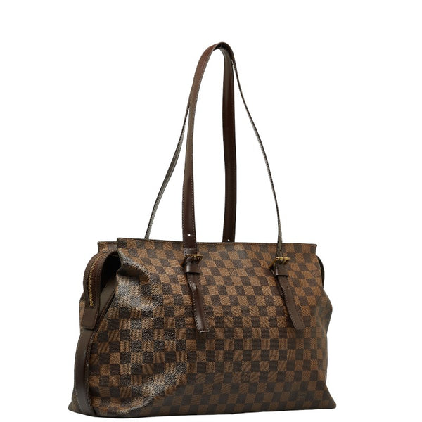 ルイ ヴィトン ダミエ チェルシー トートバッグ ショルダーバッグ N51119 ブラウン PVC レザー レディース LOUIS VUITTON 【中古】