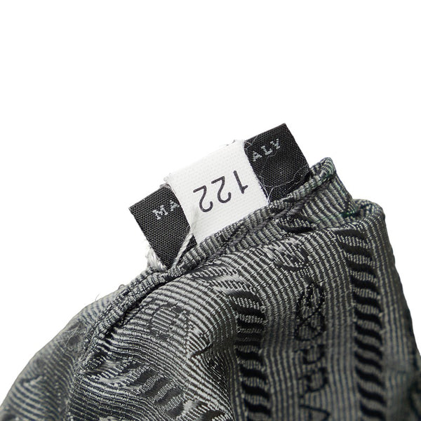 プラダ テスート サフィアーノ ショルダーバッグ グレー ナイロン レザー レディース PRADA 【中古】