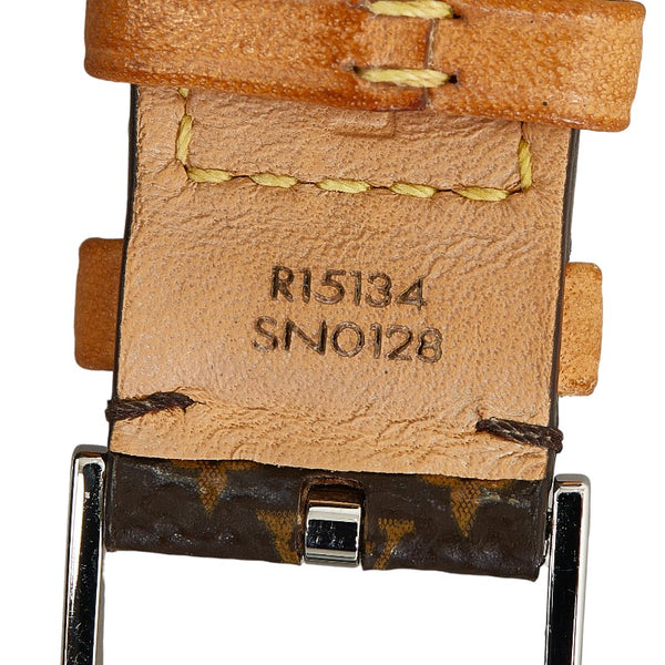 ルイ ヴィトン モノグラム タンブールホライゾン付属ベルト その他小物 R15134 ブラウン レザー メンズ LOUIS VUITTON 【中古】