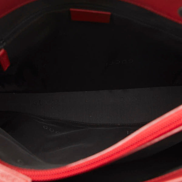 グッチ バンブー ハンドバッグ 002 1016 2123 レッド レザー レディース GUCCI 【中古】