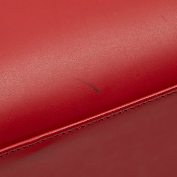 グッチ バンブー ハンドバッグ 002 1016 2123 レッド レザー レディース GUCCI 【中古】