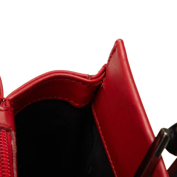 グッチ バンブー ハンドバッグ 002 1016 2123 レッド レザー レディース GUCCI 【中古】