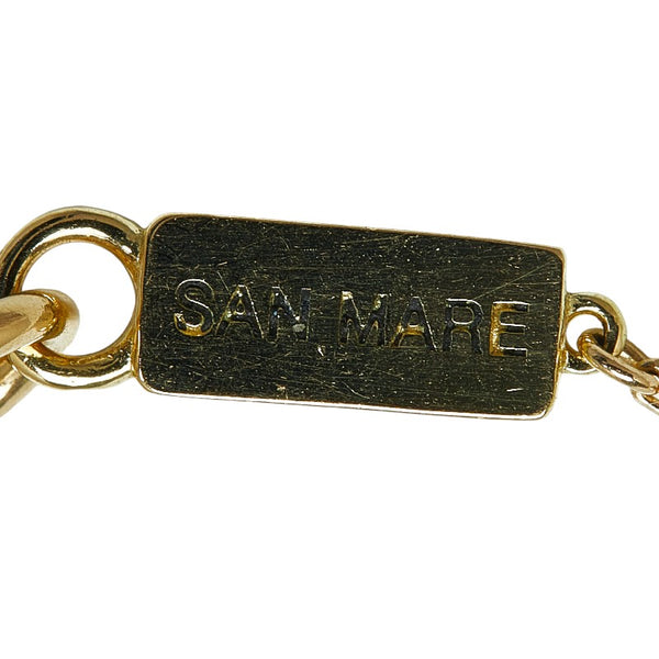SAN MARE サンメイヤ 太陽 モチーフ ネックレス K18YG イエローゴールド レディース 【中古】