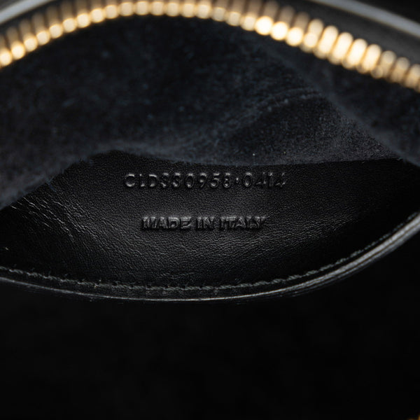 サンローラン ベイビーダッフル ハンドバッグ ショルダーバッグ 2WAY 330958 ブラック レザー レディース SAINT LAURENT 【中古】