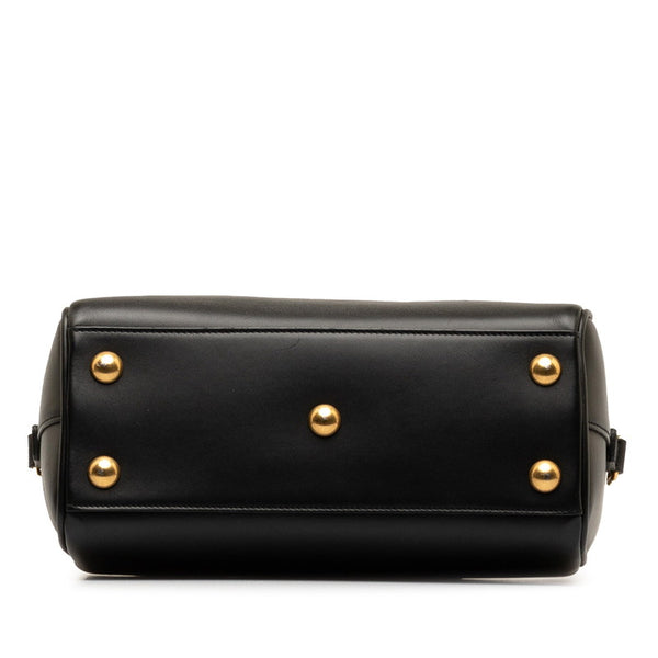 サンローラン ベイビーダッフル ハンドバッグ ショルダーバッグ 2WAY 330958 ブラック レザー レディース SAINT LAURENT 【中古】