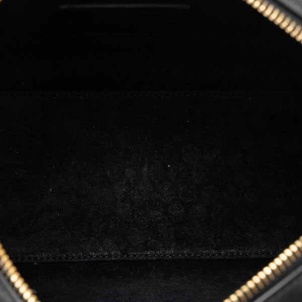 サンローラン ベイビーダッフル ハンドバッグ ショルダーバッグ 2WAY 330958 ブラック レザー レディース SAINT LAURENT 【中古】