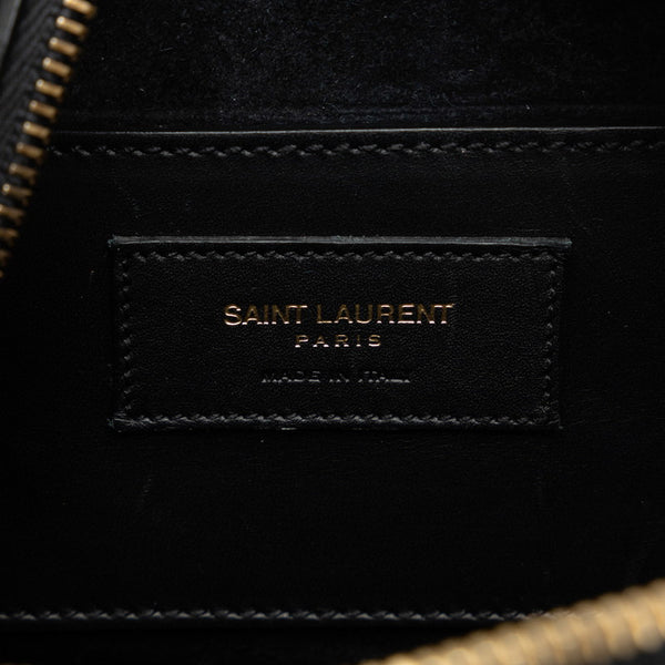 サンローラン ベイビーダッフル ハンドバッグ ショルダーバッグ 2WAY 330958 ブラック レザー レディース SAINT LAURENT 【中古】