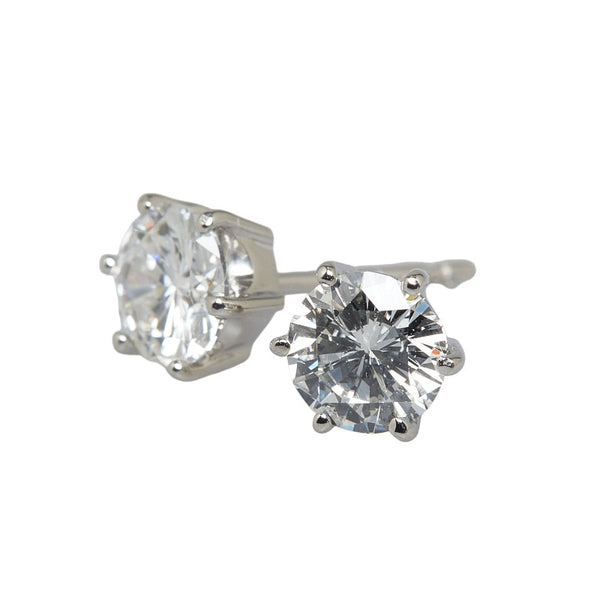 Pt900 プラチナ ダイヤ1.02ct スタッド ピアス レディース 【中古】