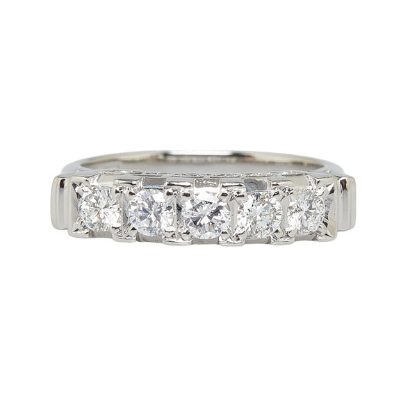Pt900 プラチナ ダイヤ0.70ct リング 指輪 レディース 13号 【中古】
