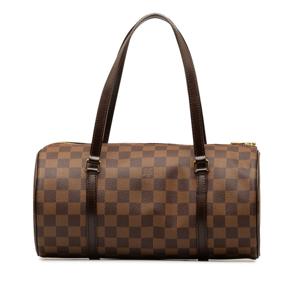 ルイ ヴィトン ダミエ パピヨン30 ハンドバッグ N51303 ブラウン PVC レザー レディース LOUIS VUITTON 【中古】