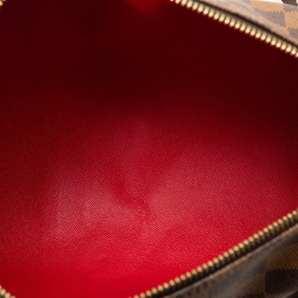 ルイ ヴィトン ダミエ パピヨン30 ハンドバッグ N51303 ブラウン PVC レザー レディース LOUIS VUITTON 【中古】