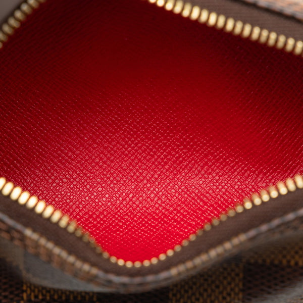 ルイ ヴィトン ダミエ パピヨン30 ハンドバッグ N51303 ブラウン PVC レザー レディース LOUIS VUITTON 【中古】