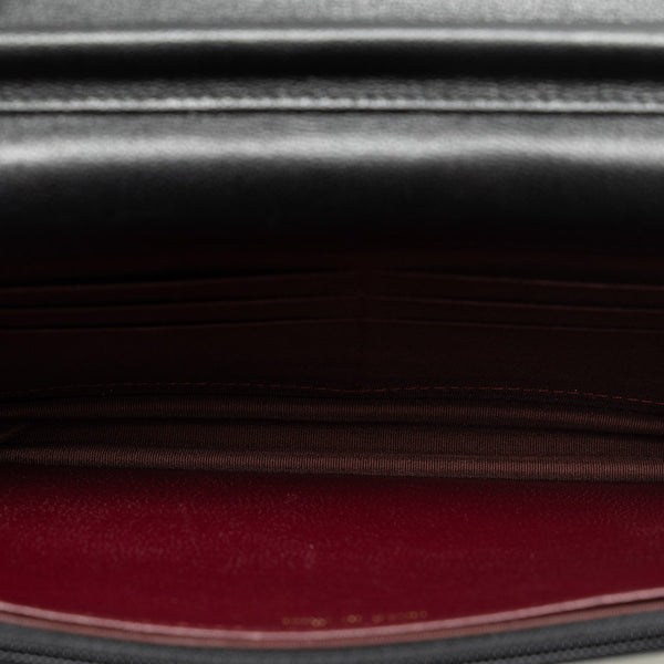 シャネル ダイアナ ココマーク チェーン ウォレットバッグ ブラック ラムスキン レディース CHANEL 【中古】