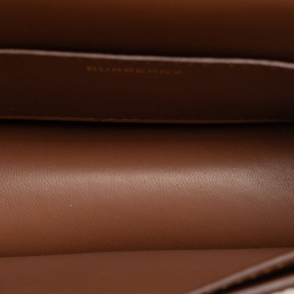 バーバリー TB ウエストバッグ ボディバッグ ブラウン レザー レディース BURBERRY 【中古】