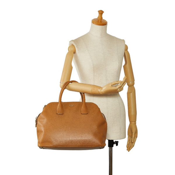 プラダ ハンドバッグ ブラウン レザー レディース PRADA 【中古】
