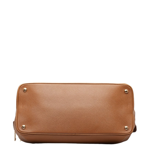 プラダ ハンドバッグ ブラウン レザー レディース PRADA 【中古】