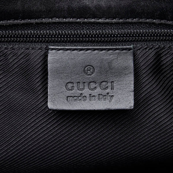 グッチ GGキャンバス ハンドバッグ トートバッグ 002 1099 ベージュ ブラック キャンバス レザー レディース GUCCI 【中古】