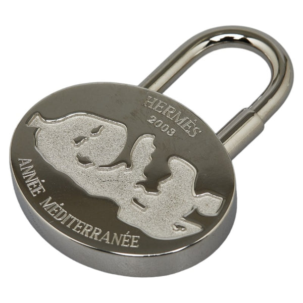 エルメス 2003 地中海 カデナ 南京錠 シルバー メタル レディース HERMES 【中古】