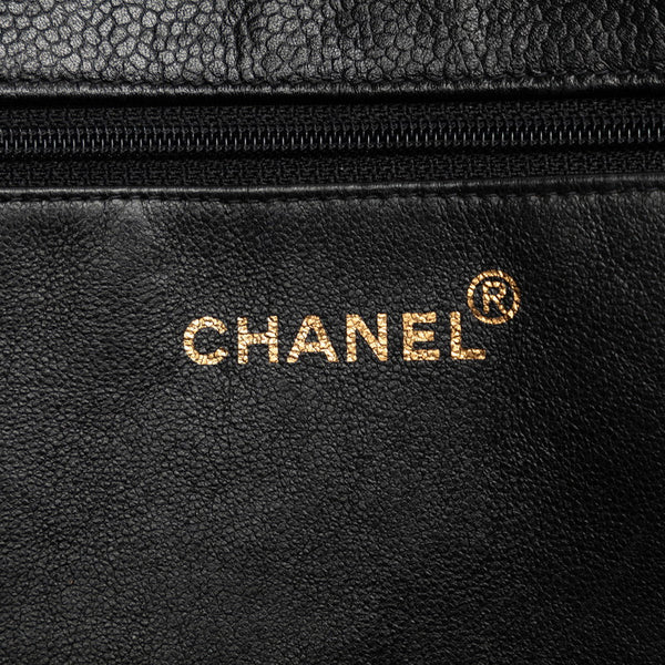 シャネル ココマーク ハンドバッグ トートバッグ 不鮮明 ブラック レザー レディース CHANEL 【中古】