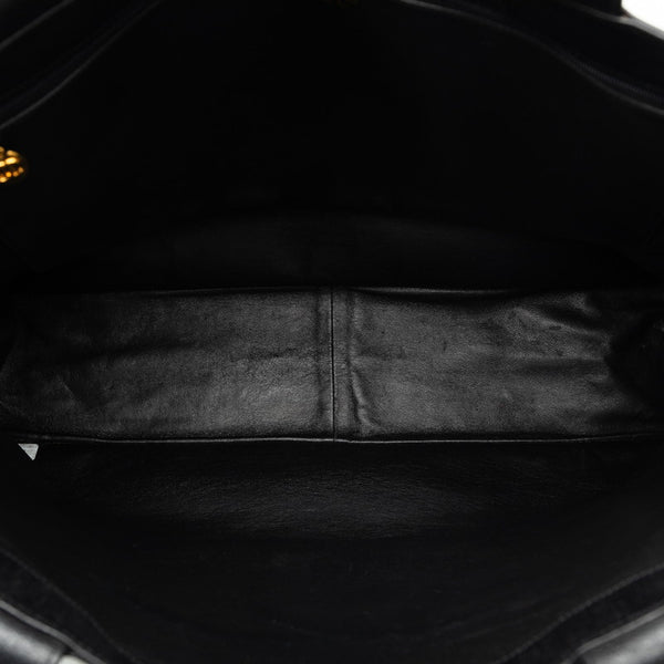 シャネル ココマーク ハンドバッグ トートバッグ 不鮮明 ブラック レザー レディース CHANEL 【中古】