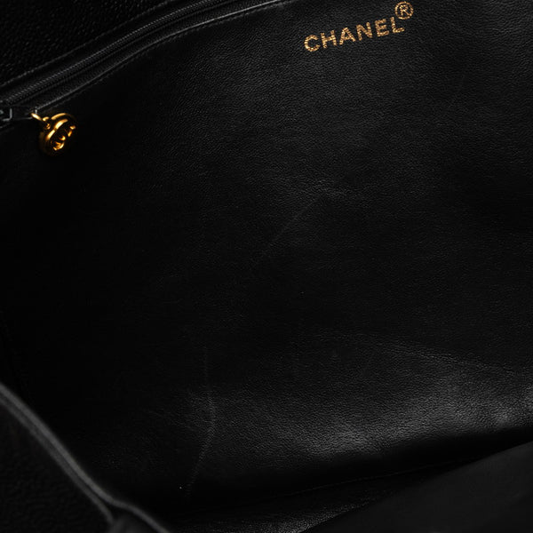 シャネル ココマーク ハンドバッグ トートバッグ 不鮮明 ブラック レザー レディース CHANEL 【中古】