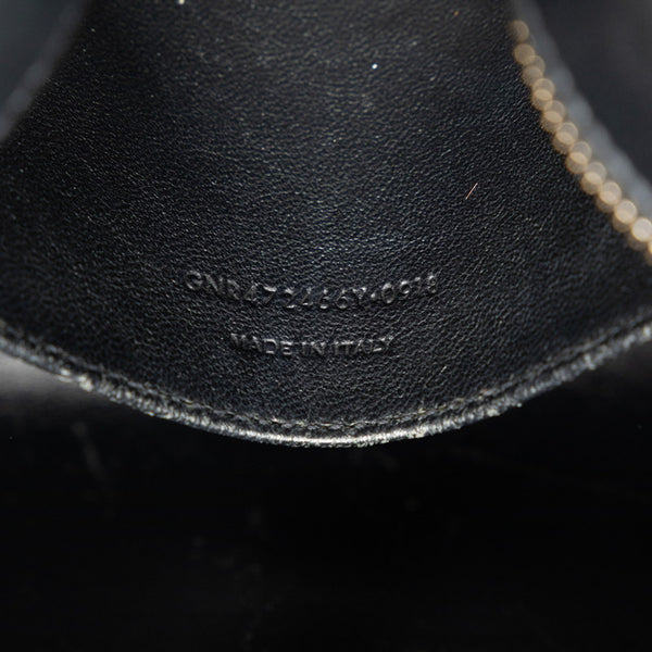 サンローラン モノグラム ベイビーカバス ハンドバッグ ショルダーバッグ 2WAY 472466 ブラック レザー レディース SAINT LAURENT 【中古】