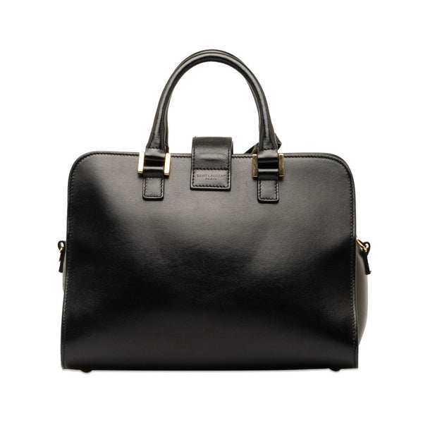 サンローラン モノグラム ベイビーカバス ハンドバッグ ショルダーバッグ 2WAY 472466 ブラック レザー レディース SAINT LAURENT 【中古】