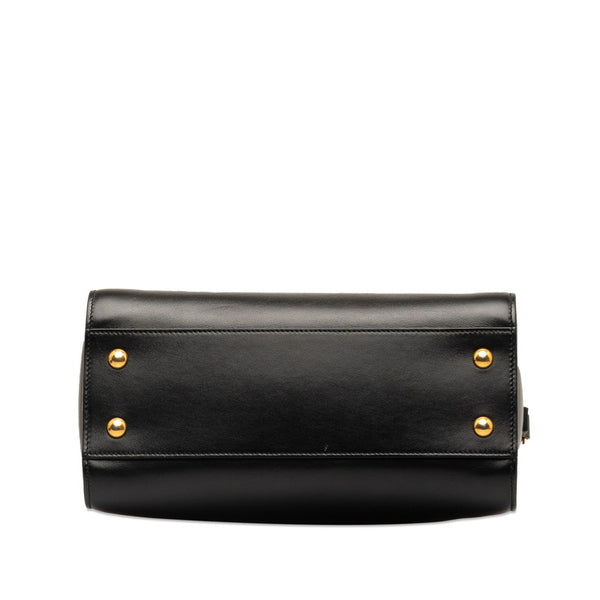 サンローラン モノグラム ベイビーカバス ハンドバッグ ショルダーバッグ 2WAY 472466 ブラック レザー レディース SAINT LAURENT 【中古】