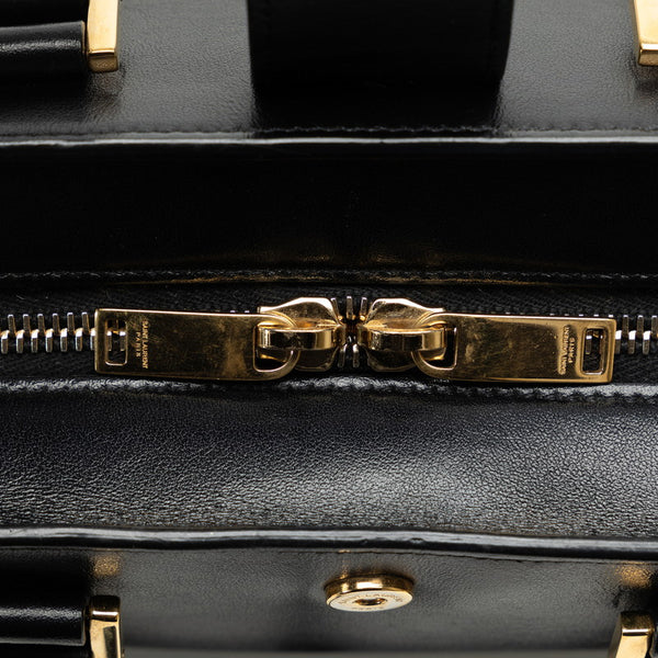 サンローラン モノグラム ベイビーカバス ハンドバッグ ショルダーバッグ 2WAY 472466 ブラック レザー レディース SAINT LAURENT 【中古】