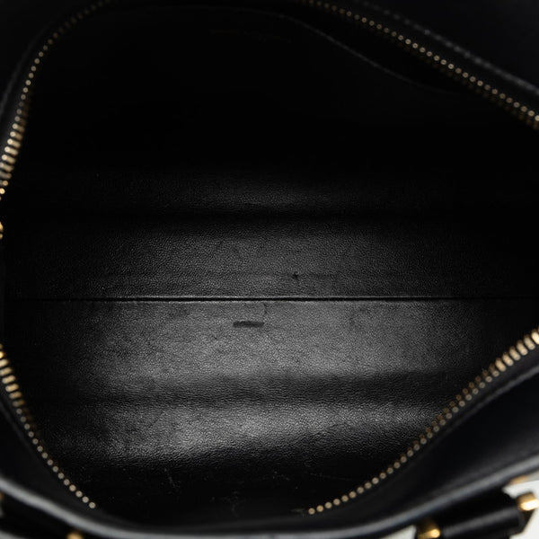 サンローラン モノグラム ベイビーカバス ハンドバッグ ショルダーバッグ 2WAY 472466 ブラック レザー レディース SAINT LAURENT 【中古】