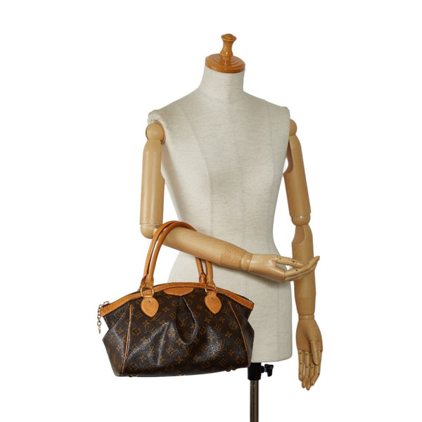 ルイ ヴィトン モノグラム ティヴォリPM ハンドバッグ M40143 ブラウン PVC レザー レディース LOUIS VUITTON 【中古】