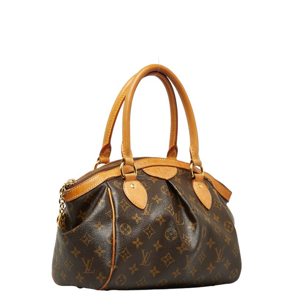 ルイ ヴィトン モノグラム ティヴォリPM ハンドバッグ M40143 ブラウン PVC レザー レディース LOUIS VUITTON 【中古】