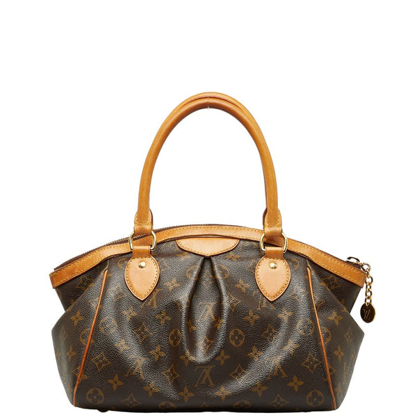 ルイ ヴィトン モノグラム ティヴォリPM ハンドバッグ M40143 ブラウン PVC レザー レディース LOUIS VUITTON 【中古】