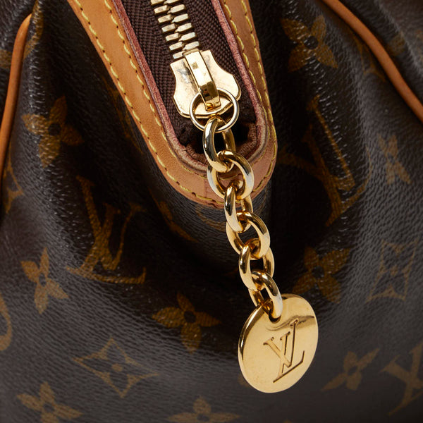 ルイ ヴィトン モノグラム ティヴォリPM ハンドバッグ M40143 ブラウン PVC レザー レディース LOUIS VUITTON 【中古】